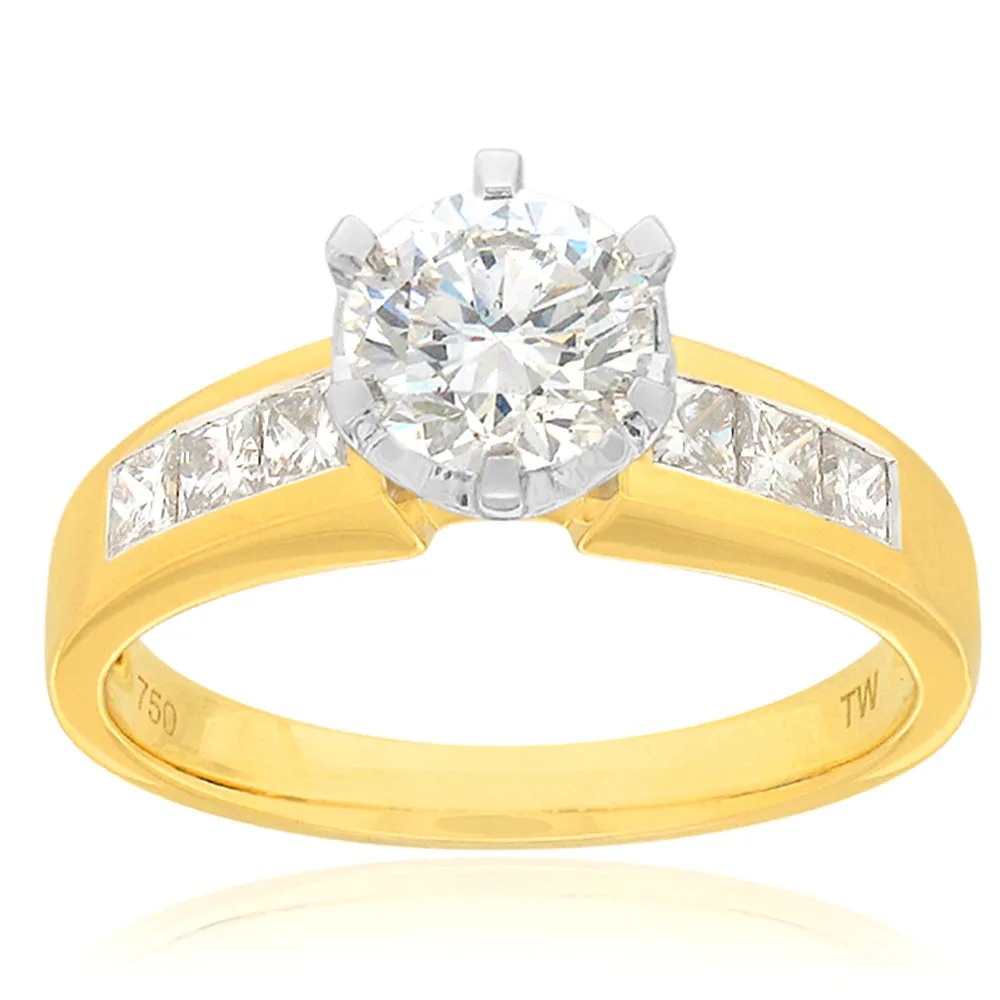 18ct Yellow Gold Ring With 1.50 Carats Of Diamonds