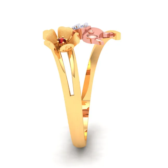 22k Beautiful Gold Ring With A Yellow Gold Bird From Online Exclusive