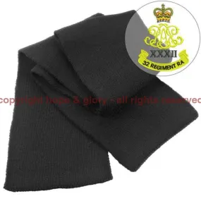 32nd Regiment Royal Artillery Heavy Knit Scarf