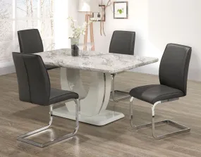 5-Piece Dining Set - Grey