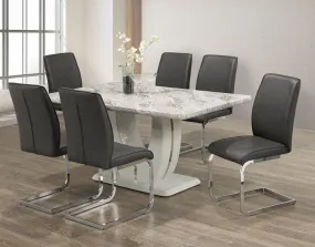 7-Piece Dining Set - Grey