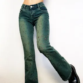 90s Grommet Flare Jeans