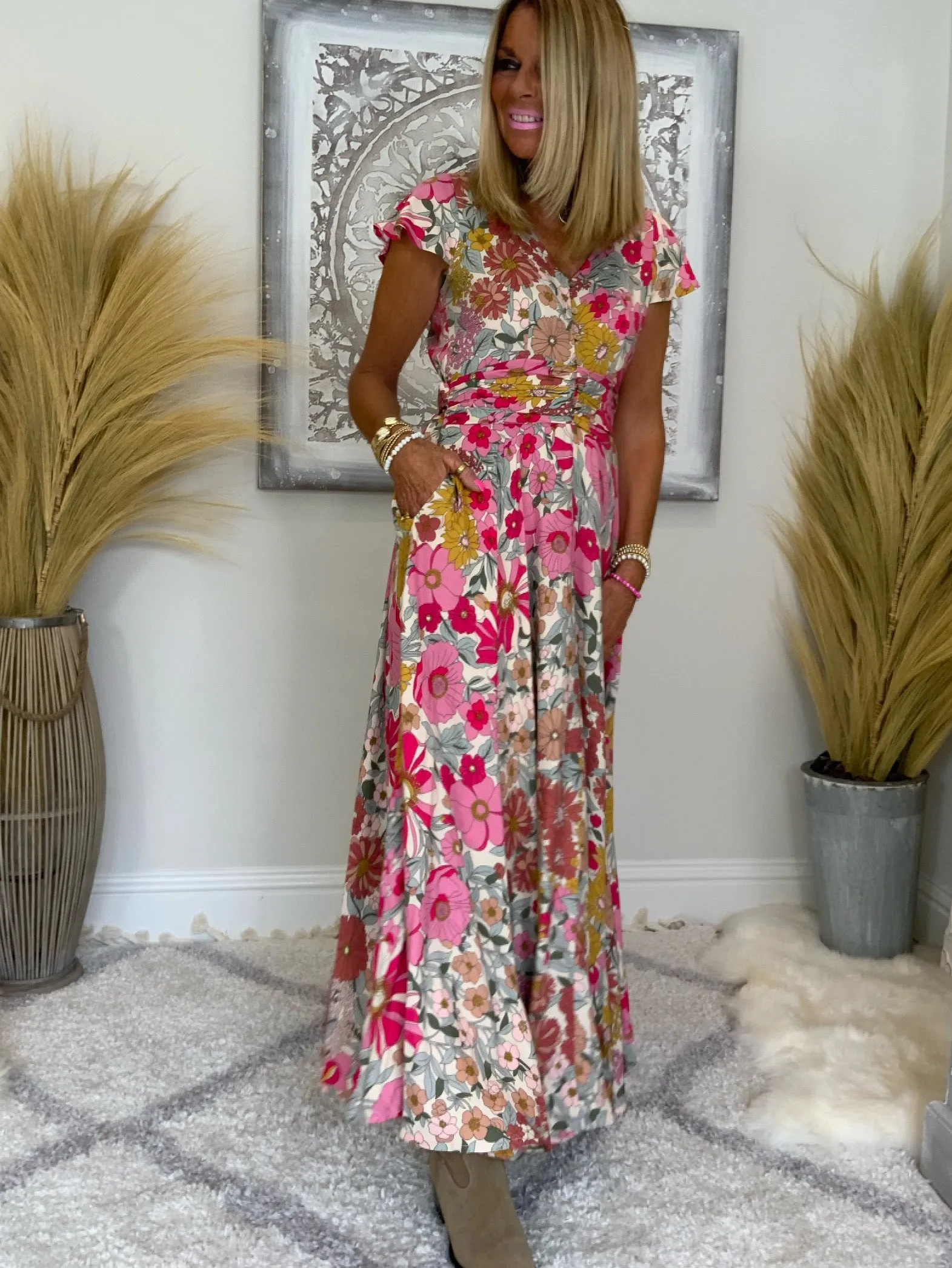 Adilita Floral Maxi Dress