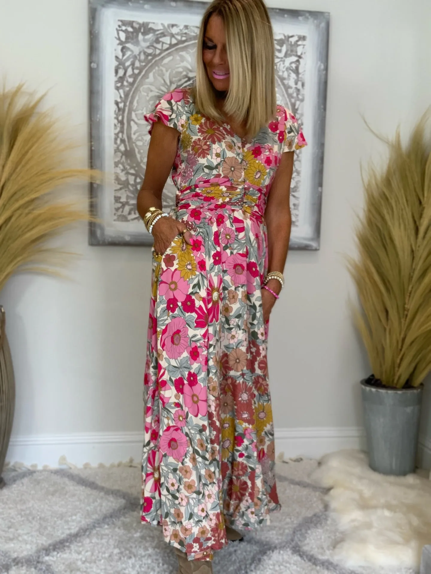 Adilita Floral Maxi Dress