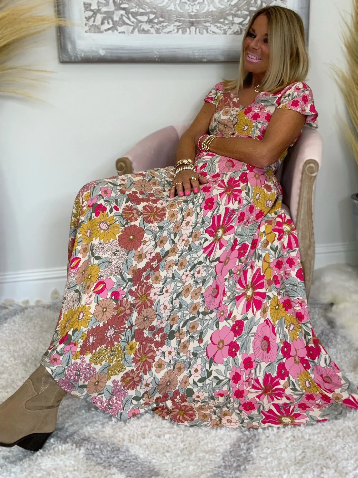 Adilita Floral Maxi Dress