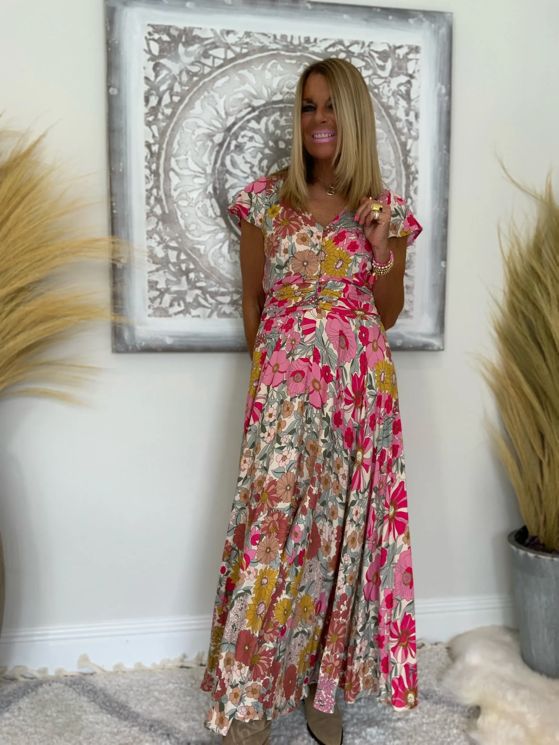 Adilita Floral Maxi Dress