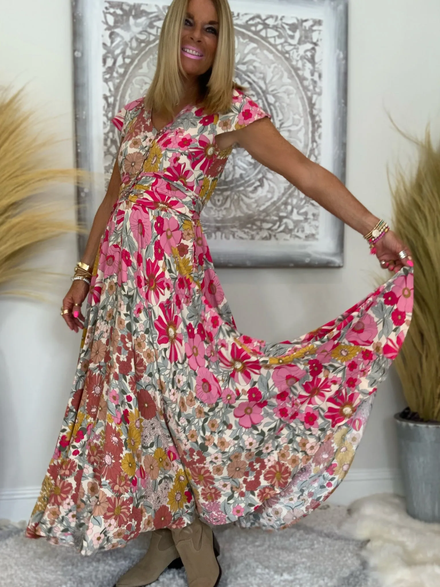 Adilita Floral Maxi Dress