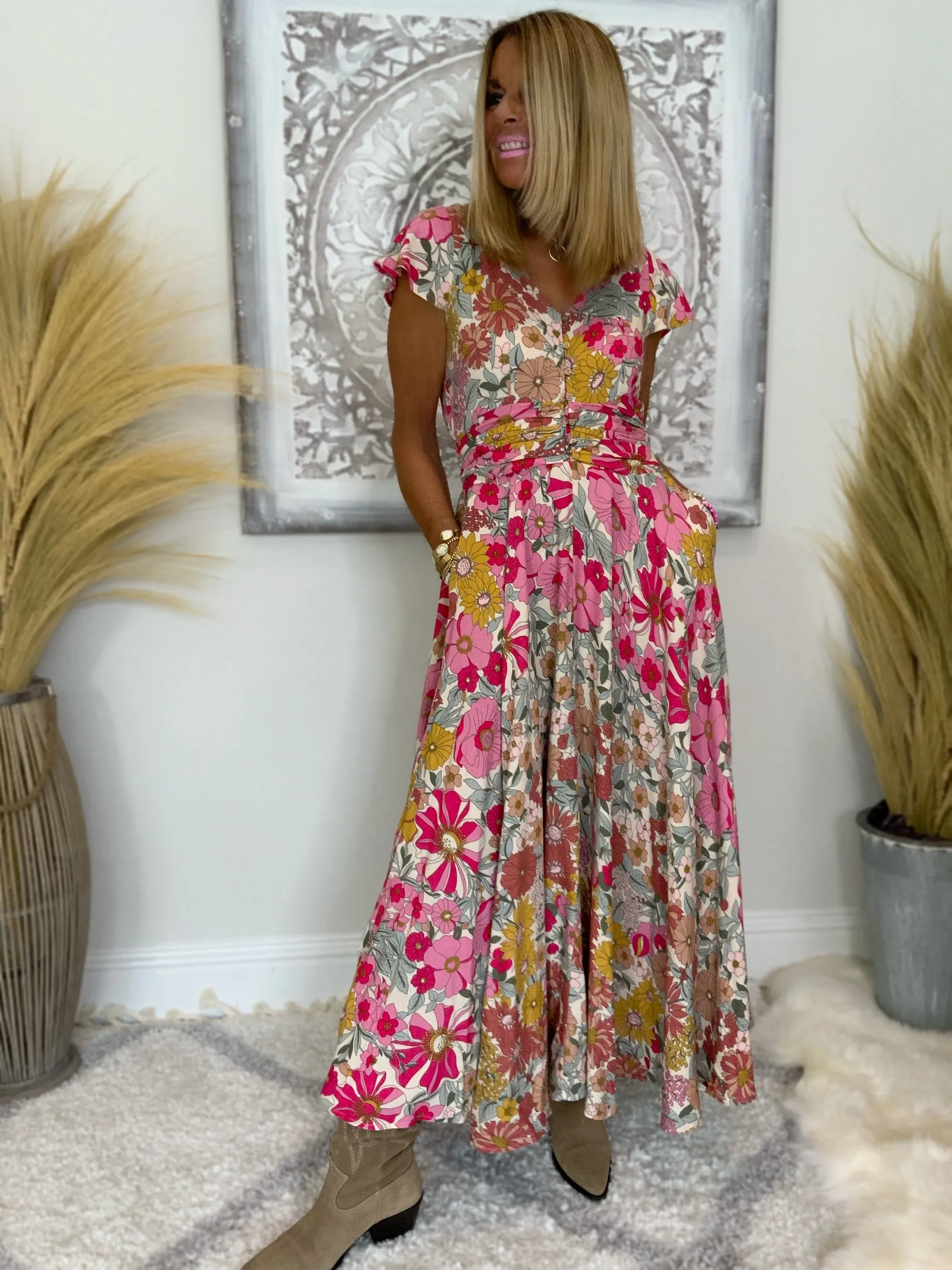 Adilita Floral Maxi Dress