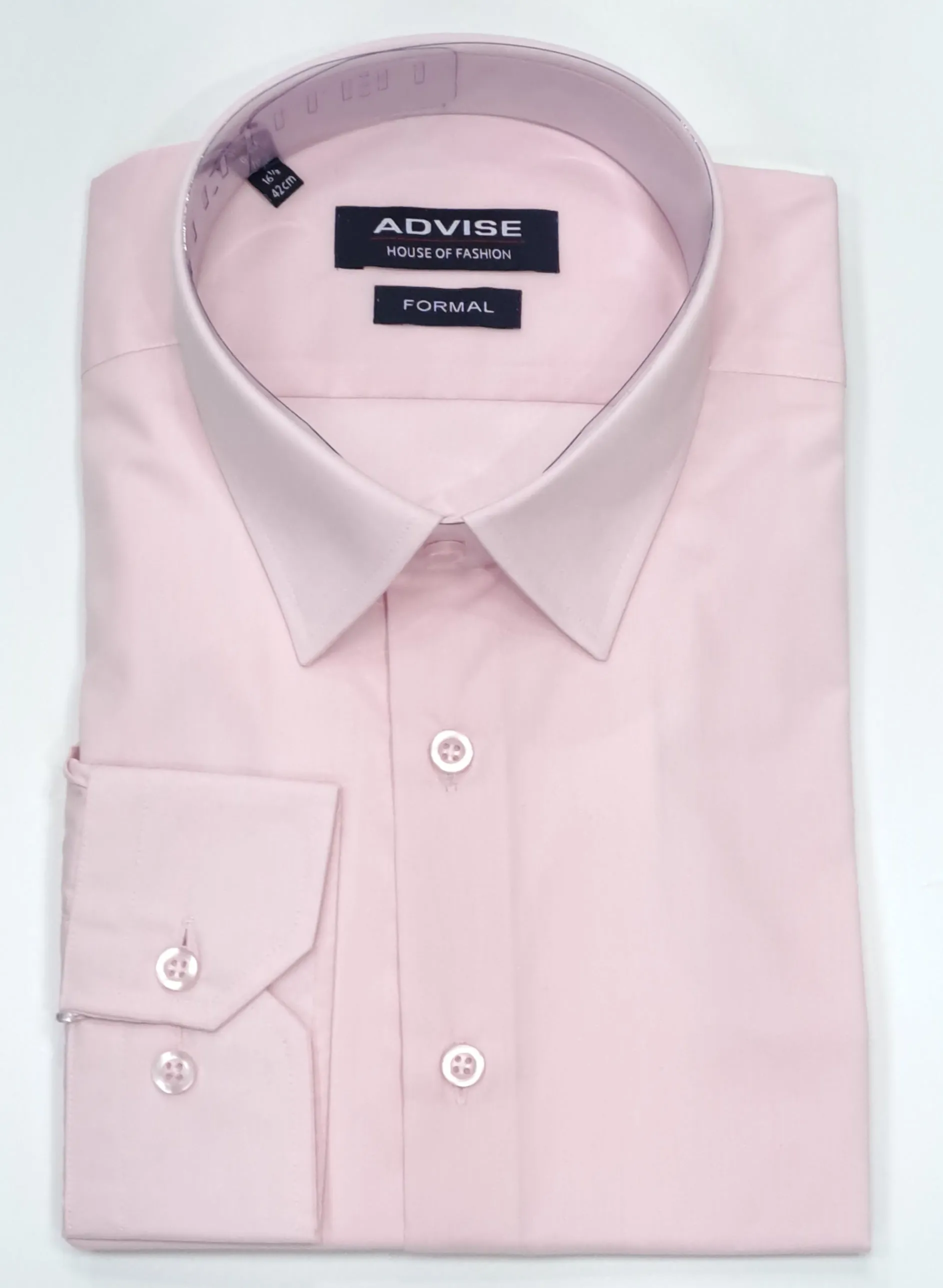Advise House Of Fashion Long Sleeve Dress Shirt - Pink