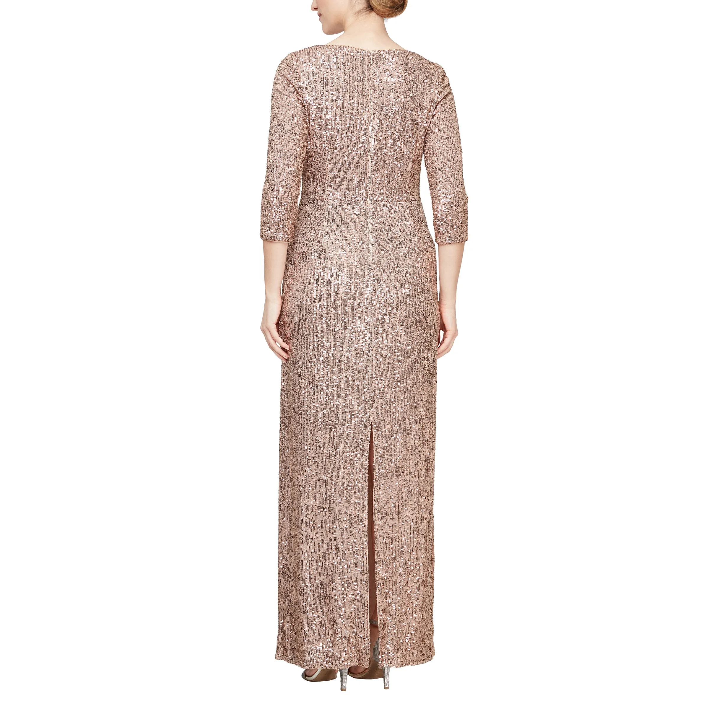 Alex Evenings 8196646 Sequin Long Formal Dress