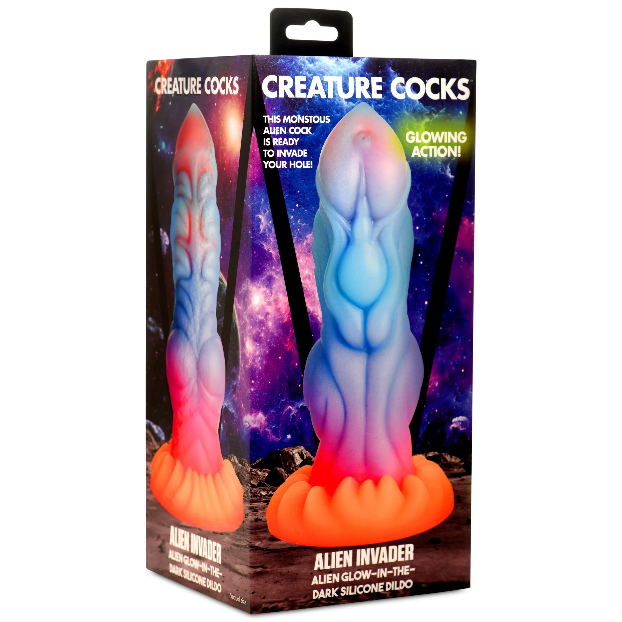 Alien Invader Glow In The Dark Dildo
