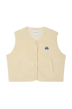American Vintage HOK16BE Women’s Hoktown Sleeveless Jacket Ecru