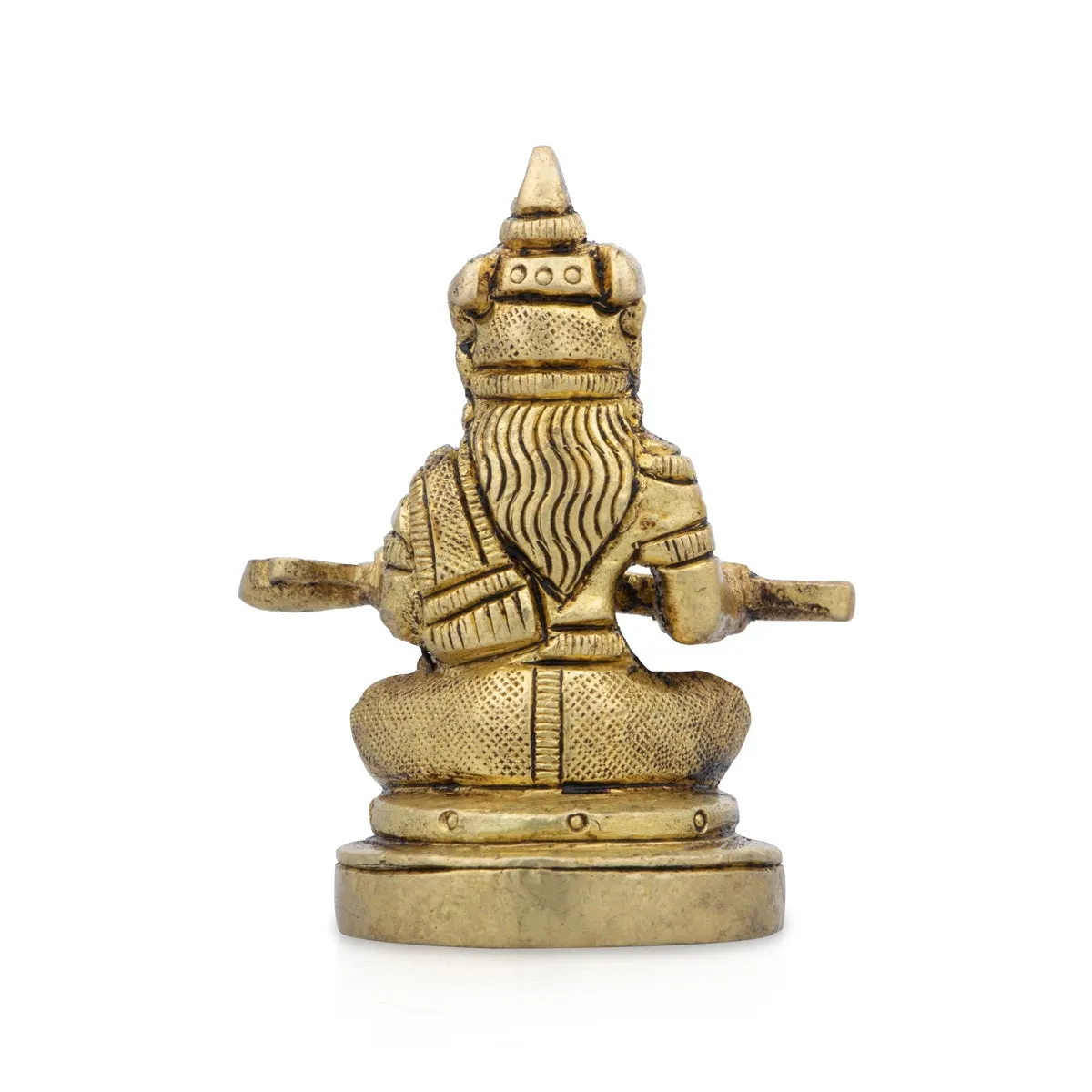Annapurna Devi Murti - 2.5 x 1 Inches | Antique Brass Idol/ Annapoorani Statue for Pooja/ 150 Gms Approx