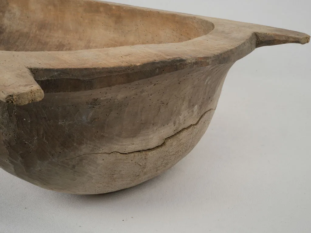 Antique European Wooden Dough Bowl / Trough with Rustic Patina 48½"