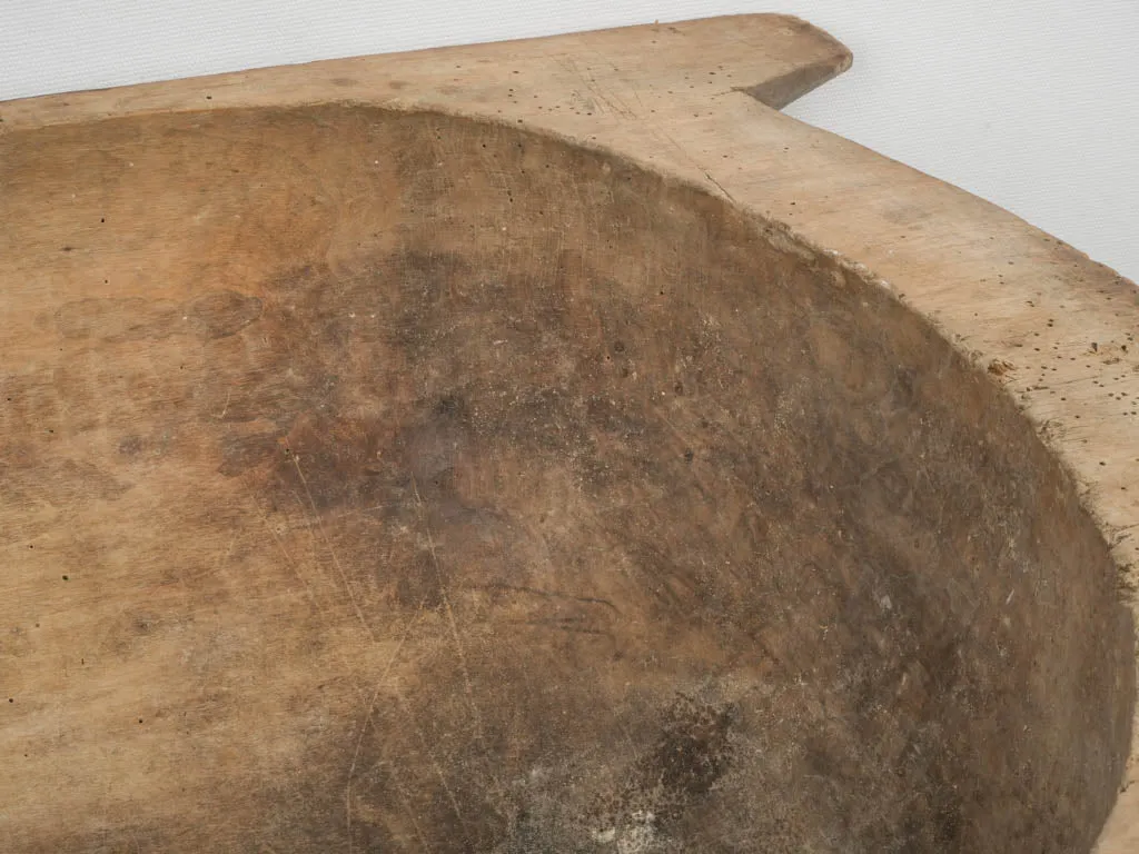 Antique European Wooden Dough Bowl / Trough with Rustic Patina 48½"