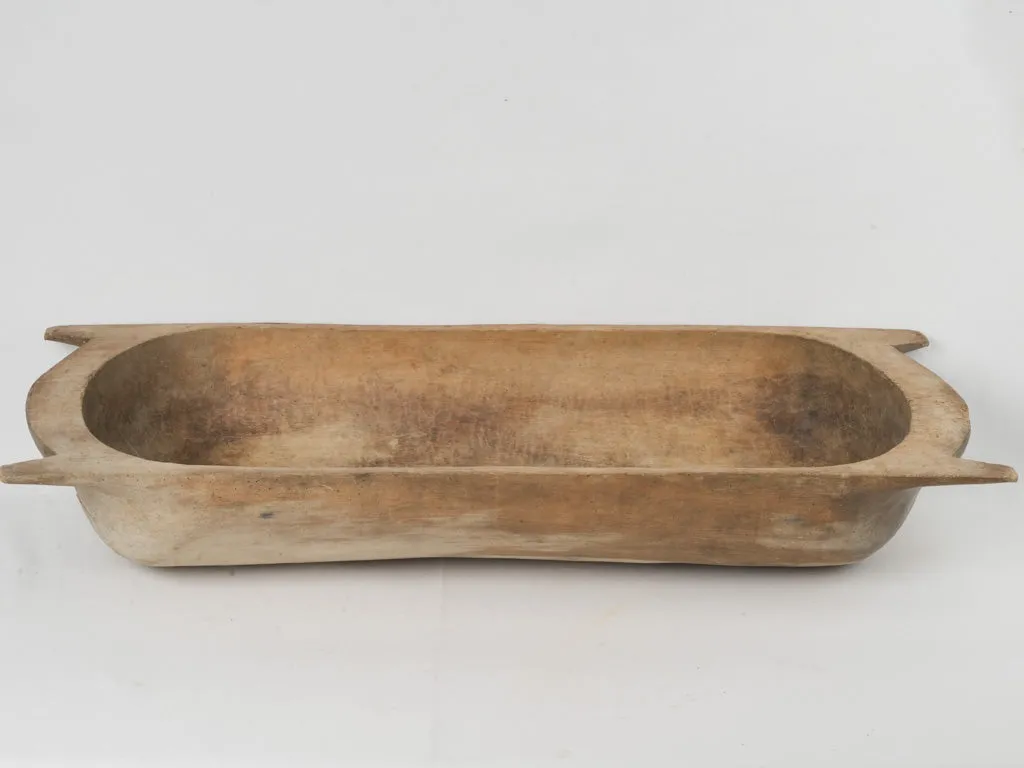 Antique European Wooden Dough Bowl / Trough with Rustic Patina 48½"