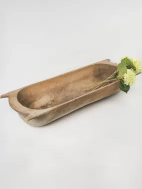 Antique European Wooden Dough Bowl / Trough with Rustic Patina 48½"