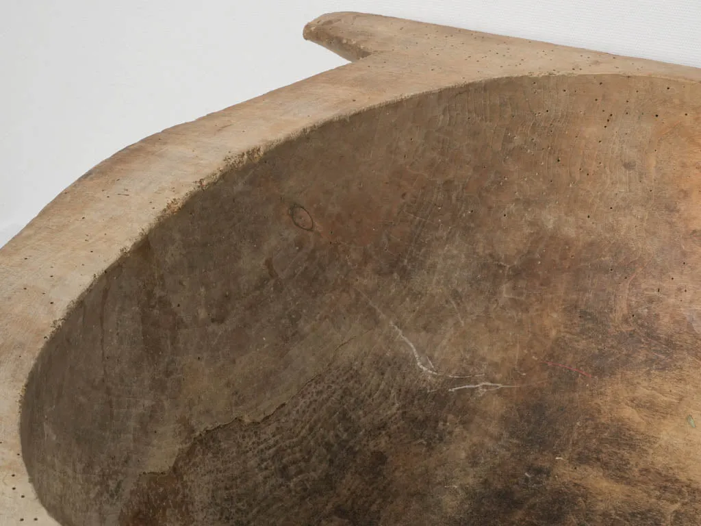 Antique European Wooden Dough Bowl / Trough with Rustic Patina 48½"