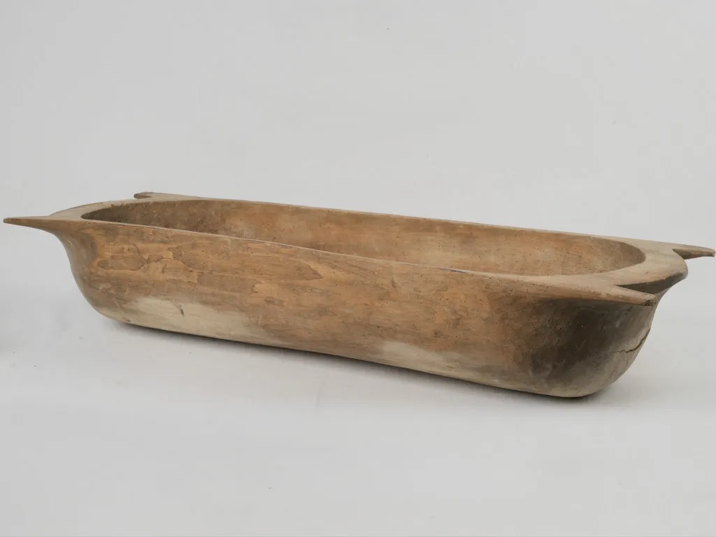 Antique European Wooden Dough Bowl / Trough with Rustic Patina 48½"