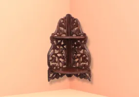 Antique Hand carved Wooden Wall Corner