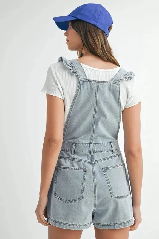 Ashton Denim Overall Romper