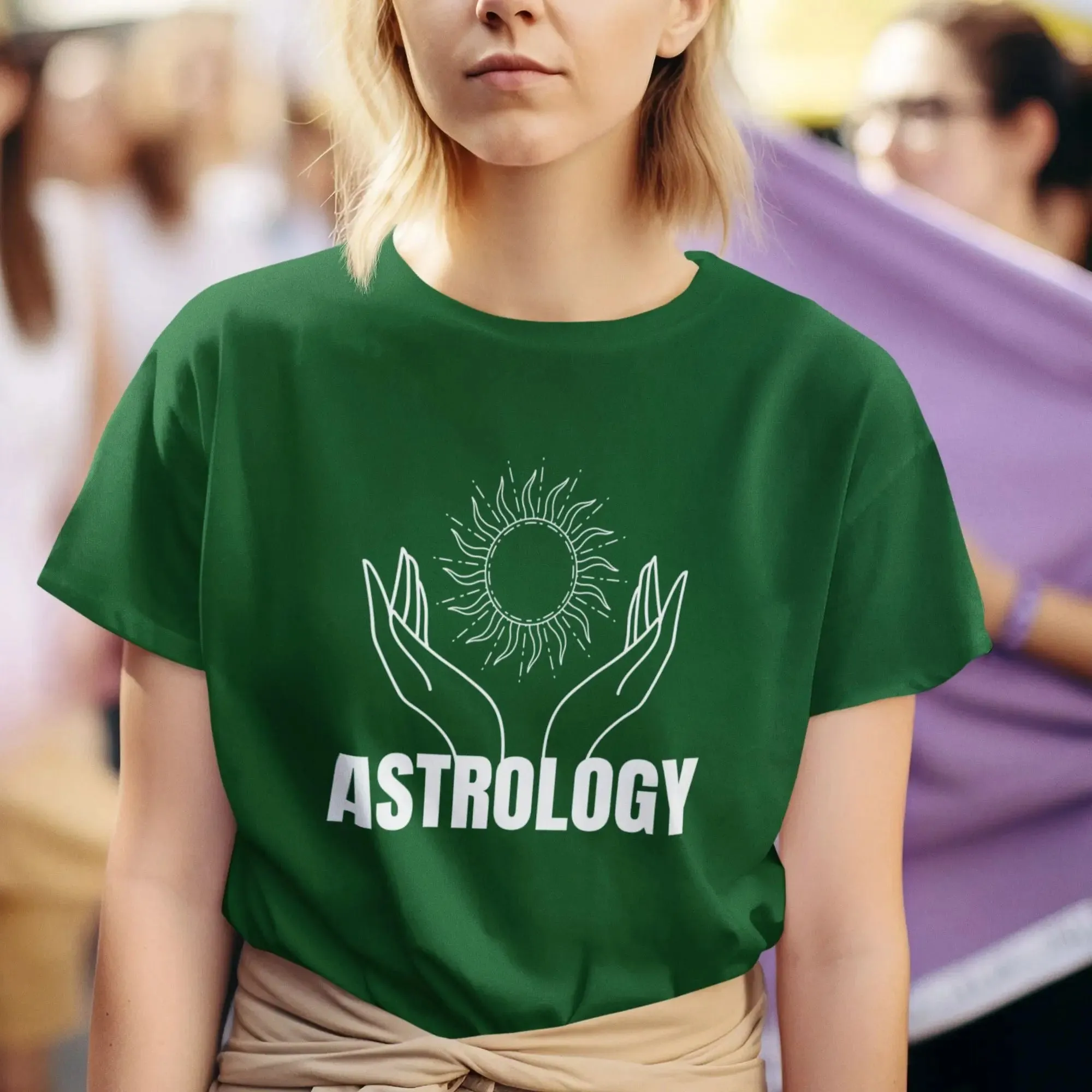 Astrology Round Neck Half Sleeve Classic T-Shirt