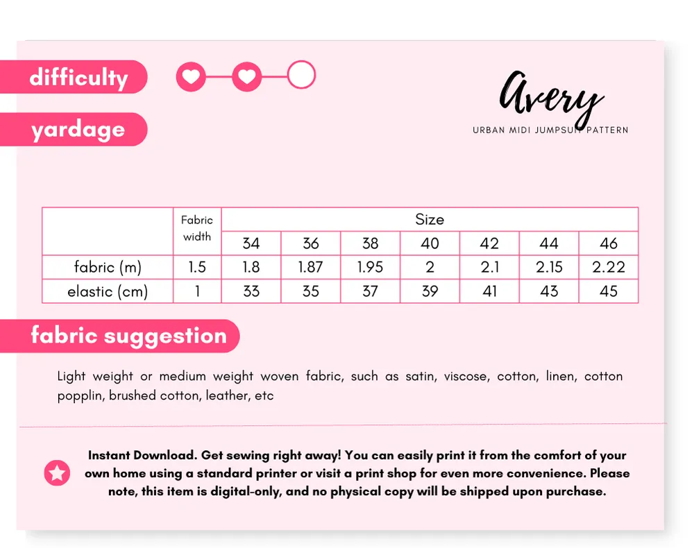 AVERY - Button Down Overall Sewing Pattern
