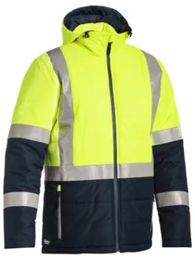 BISLEY Taped Two Tone Hi Vis Puffer Jacket  BJ6929HT