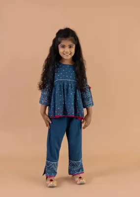 Blue Festive Co-Ord Set (2-12 Years)