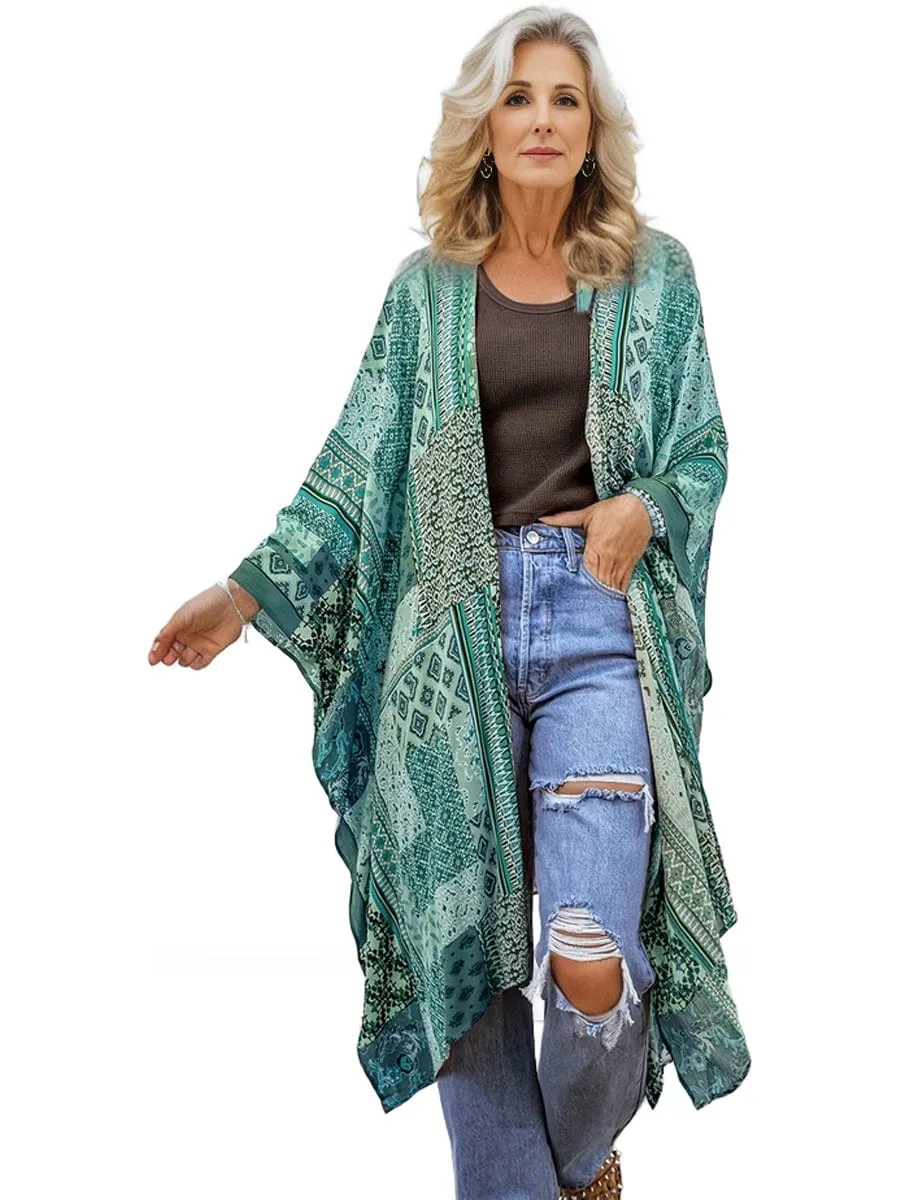 Bohemian Plaid Shirt Dress