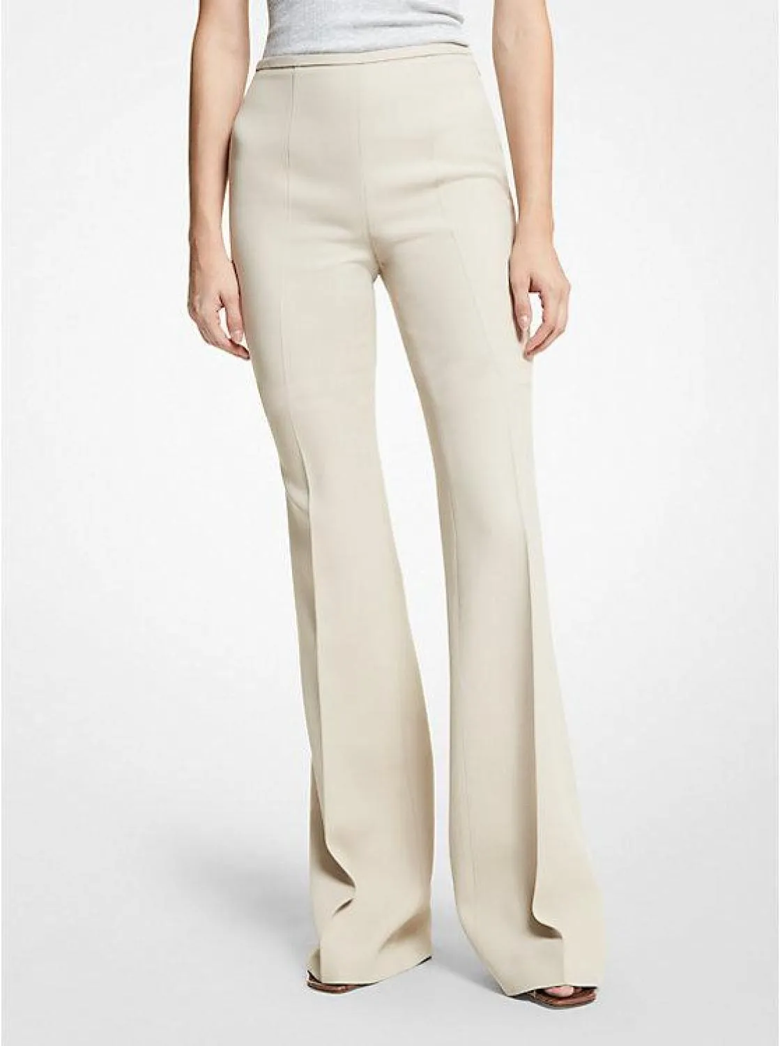 Brooke Double Crepe Sablé Flared Pants