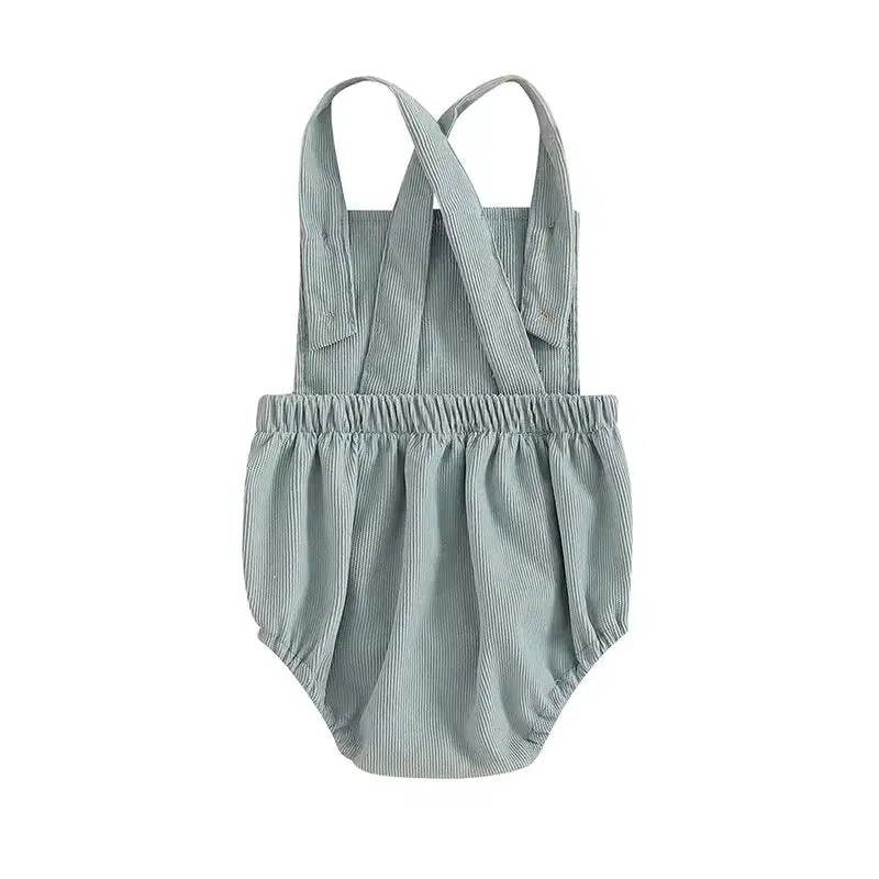 Bunny Embroidered Corduroy Overall