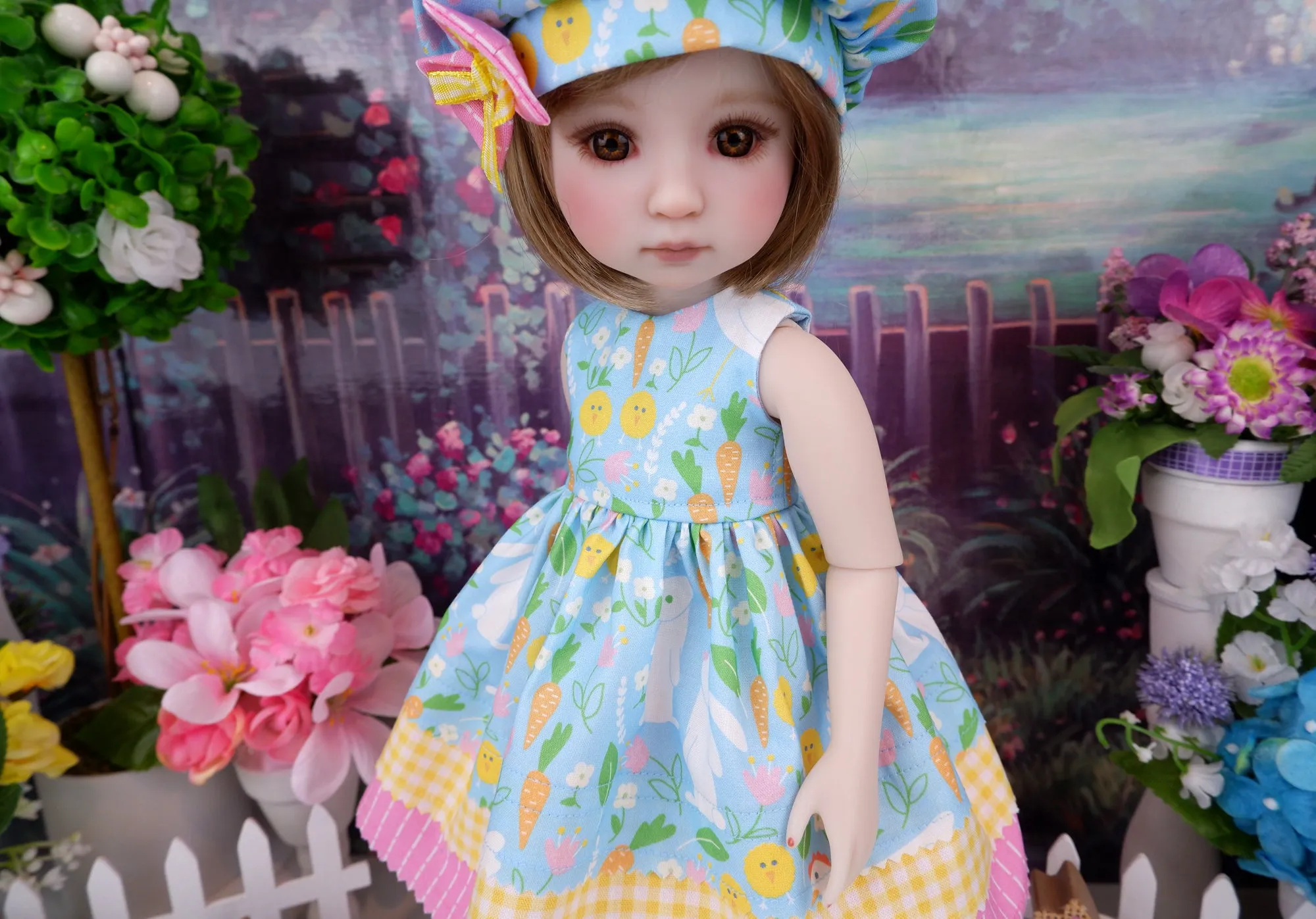 Bunny Hop Farms - dress with boots for Ruby Red Fashion Friends doll