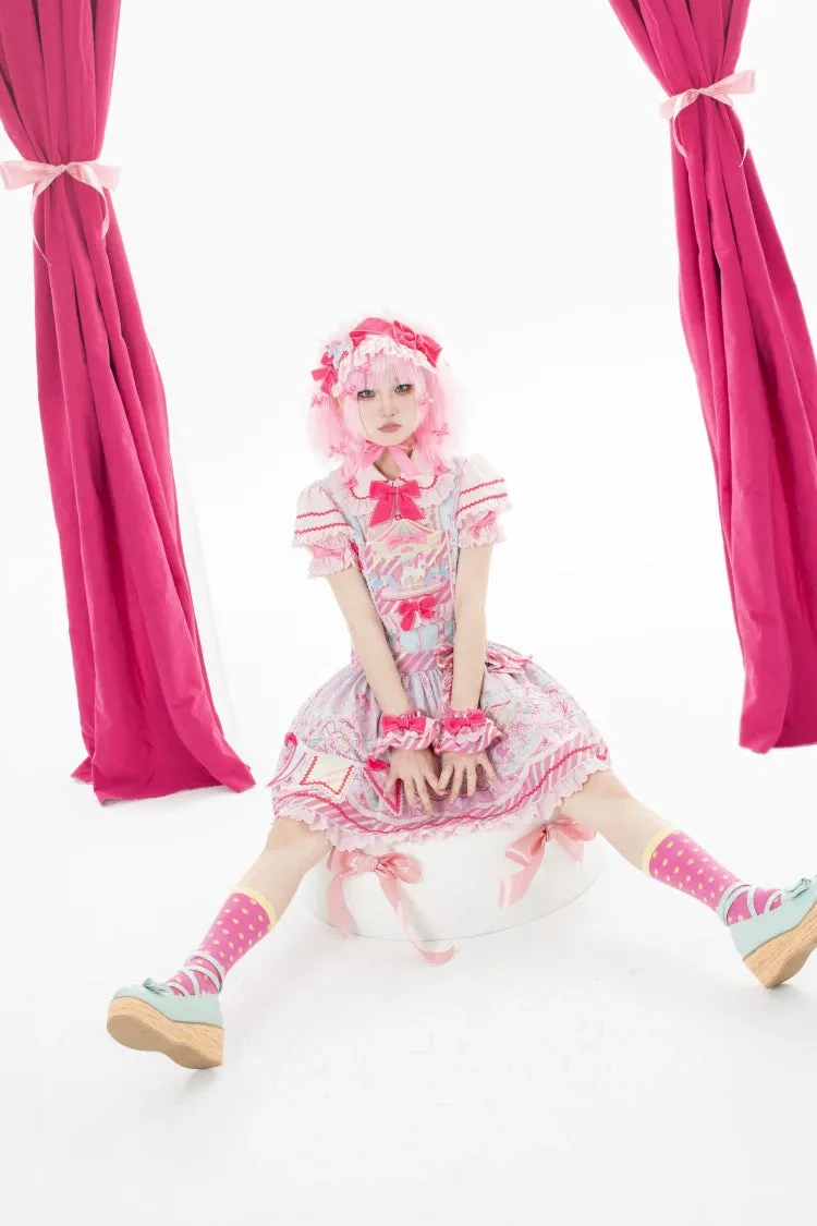 (Buyforme)Letters from Unknown Star~Candy Park Salopette Sweet Lolita Jumper Dress Set