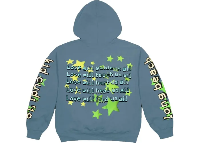 Cactus Plant Flea Market X Kid Cudi "Enter Galactic" Hoodie Blue