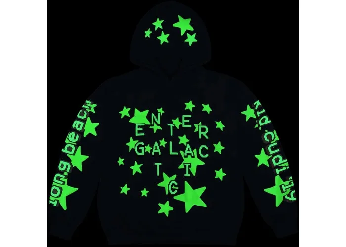 Cactus Plant Flea Market X Kid Cudi "Enter Galactic" Hoodie Blue