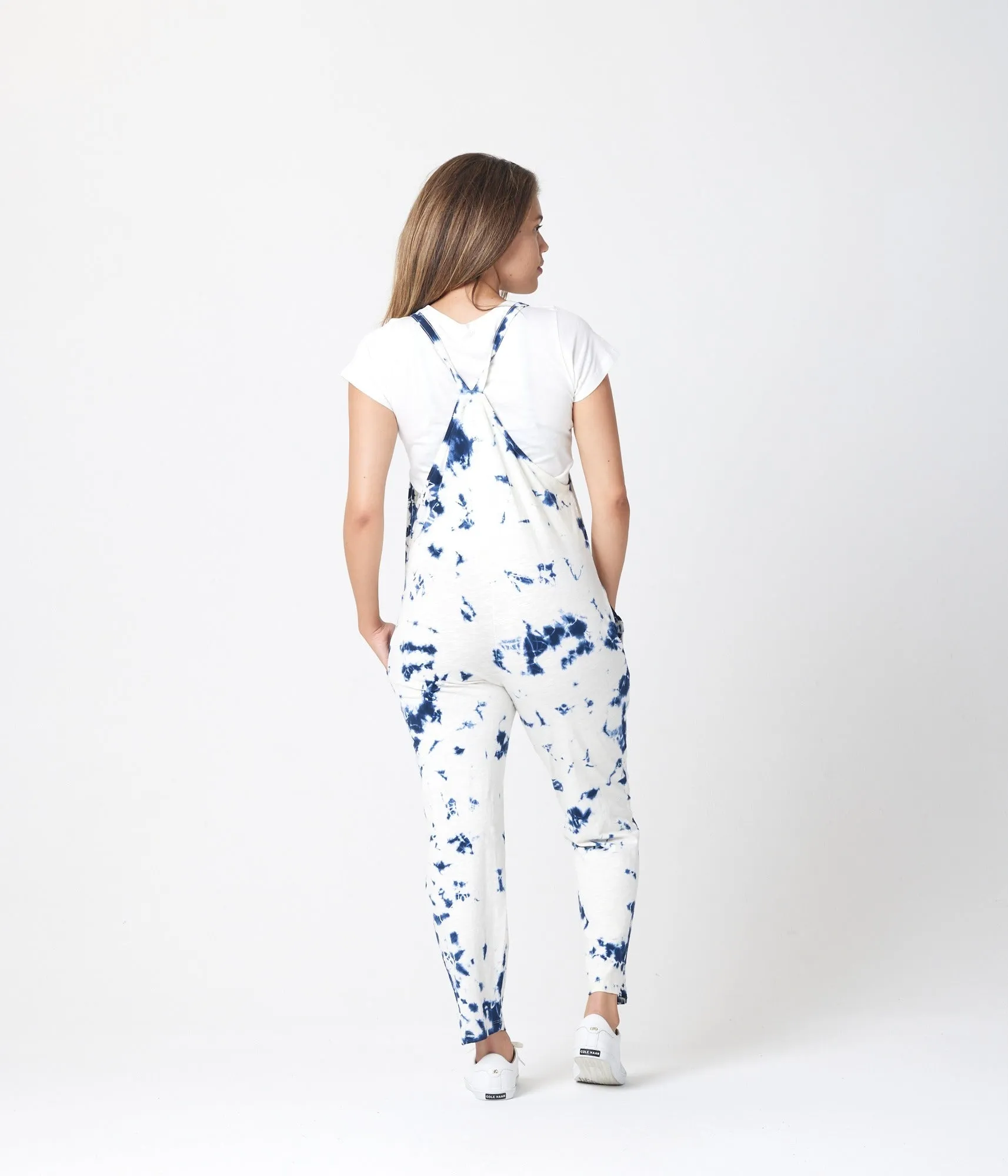 Cadence Overall - Dark Blue Tie Dye