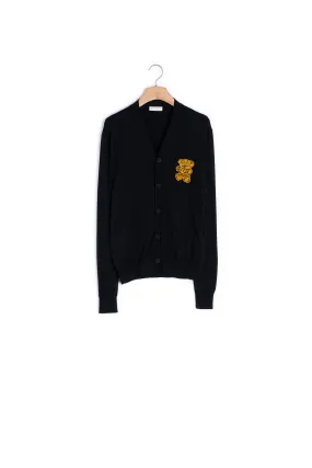 Cardigan avec patch ourson