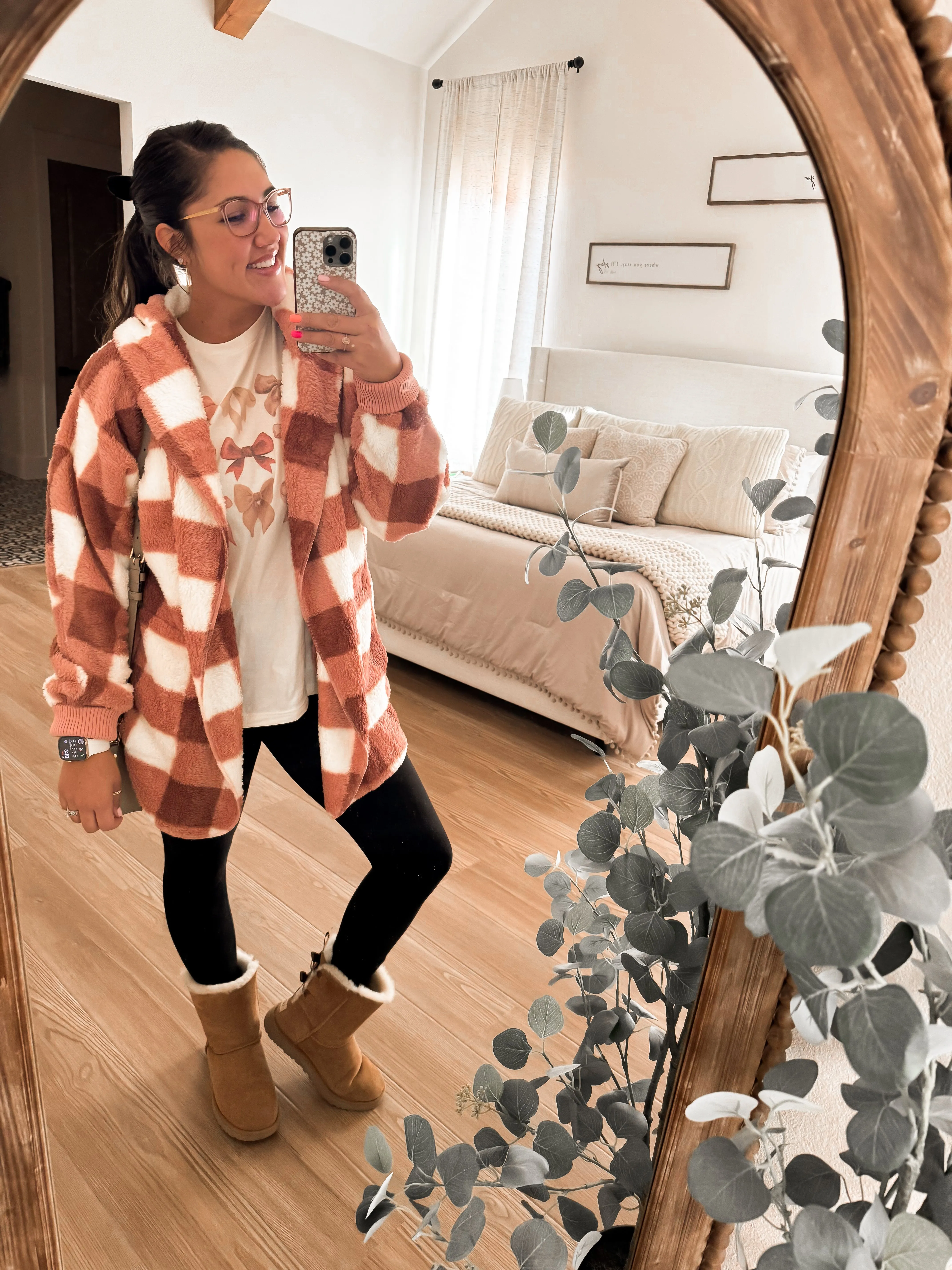 Checkered Blanket Cardigan