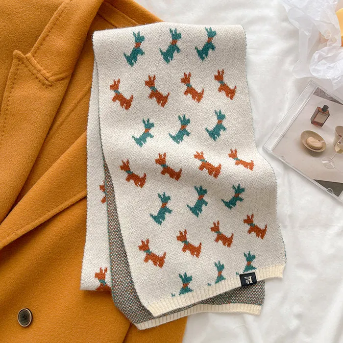 Christmas Knitted Scarf