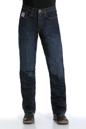 CINCH SILVER LABEL DARK WASH SLIM MID RISE STRIGHT LEG JEAN