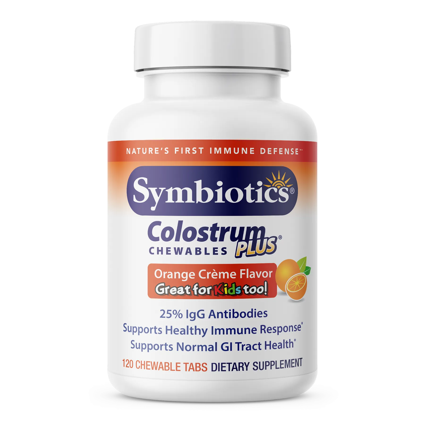 Colostrum Plus Chewables - Orange Créme (120 Count)