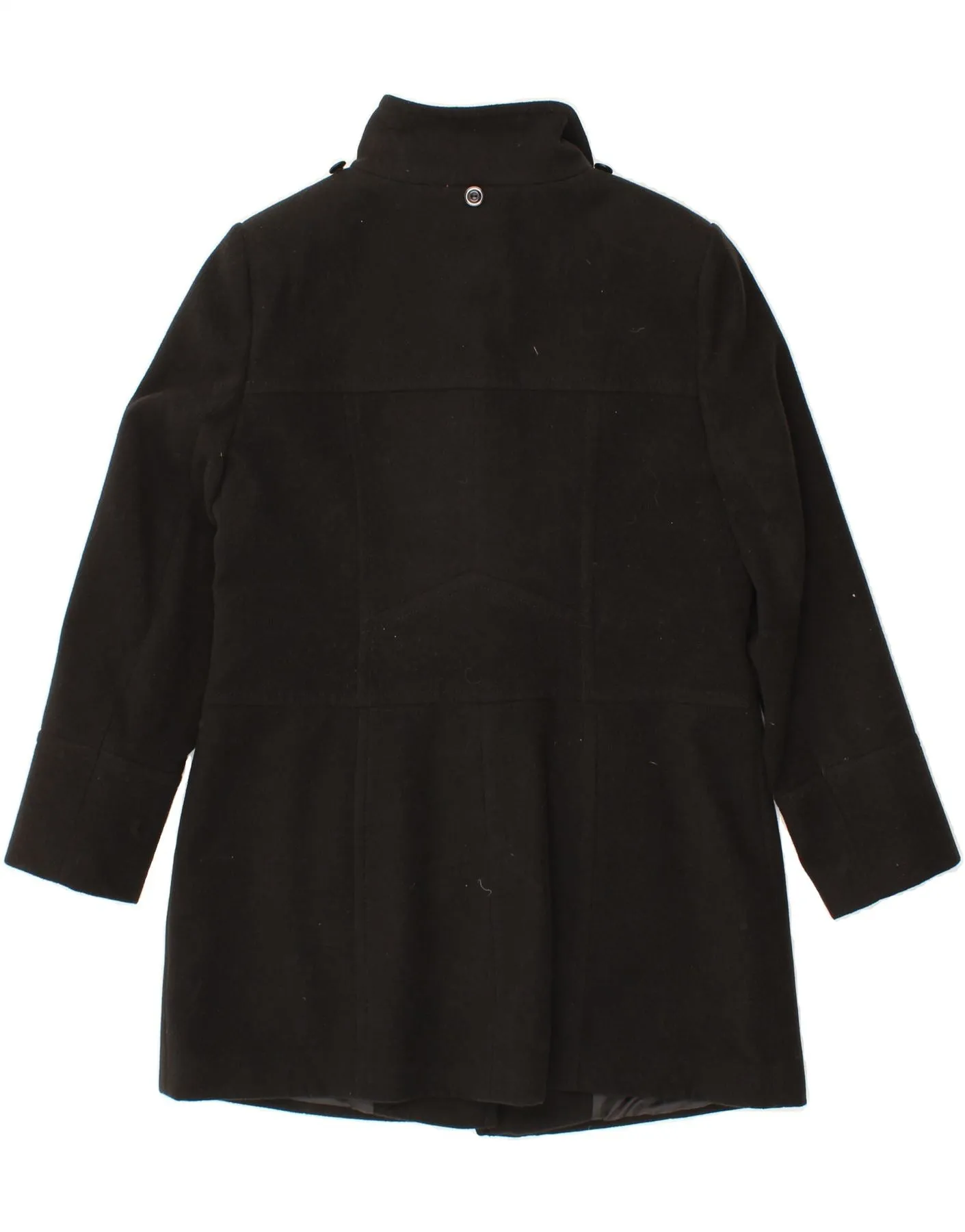 DEBENHAMS Womens Duffle Coat UK 16 Large Black Polyester