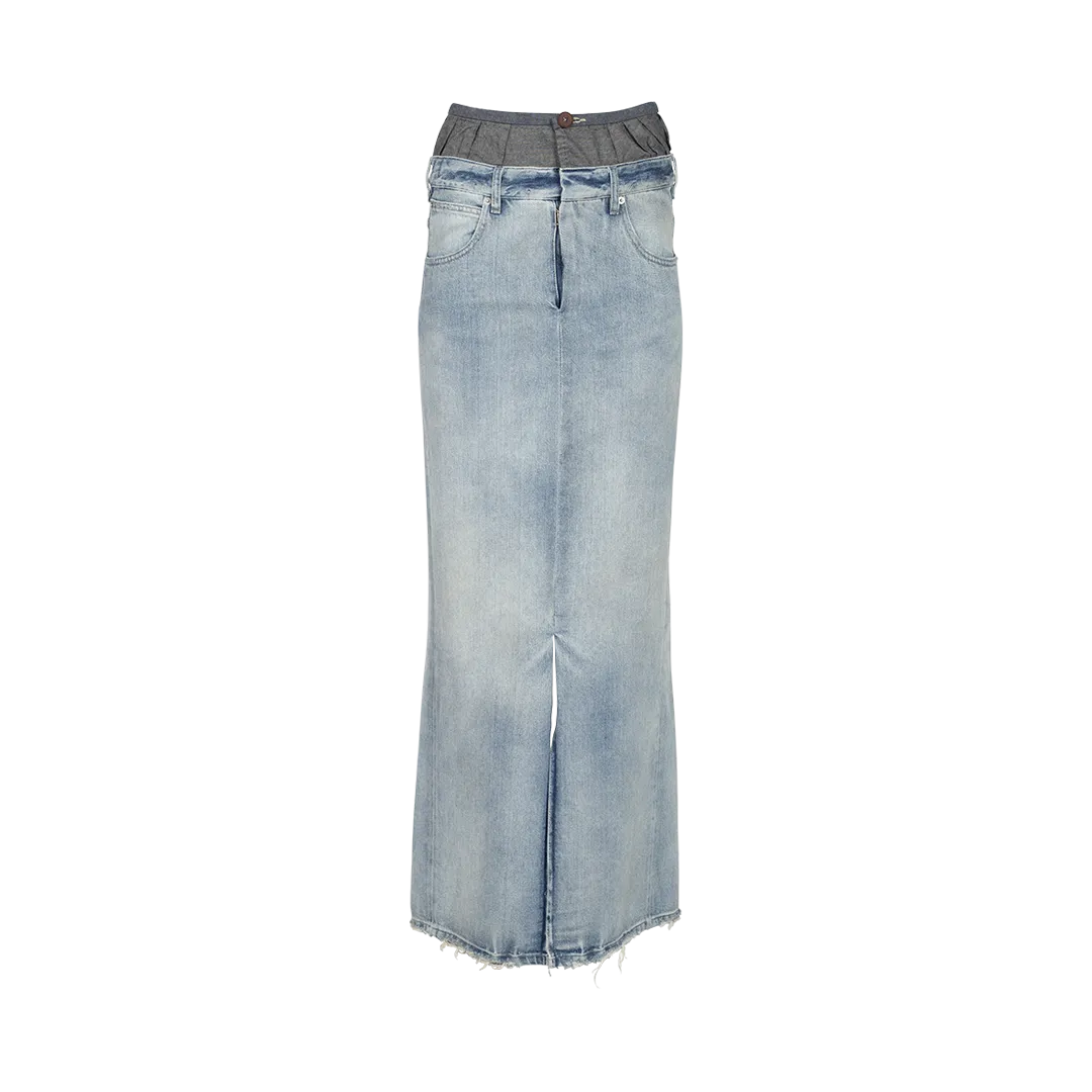 Denim Maxi Skirt