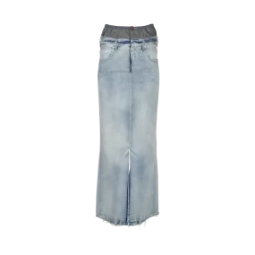 Denim Maxi Skirt