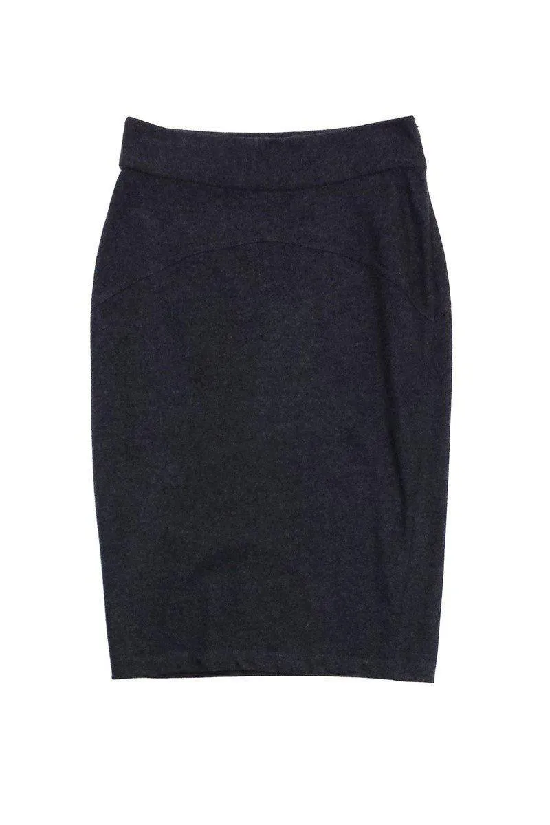 Diane von Furstenberg - Grey Wool Pencil Skirt Sz 8