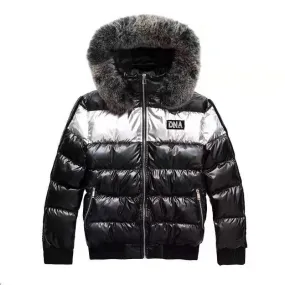 DNA Premium Men’s Puffer Jacket – Black/Grey