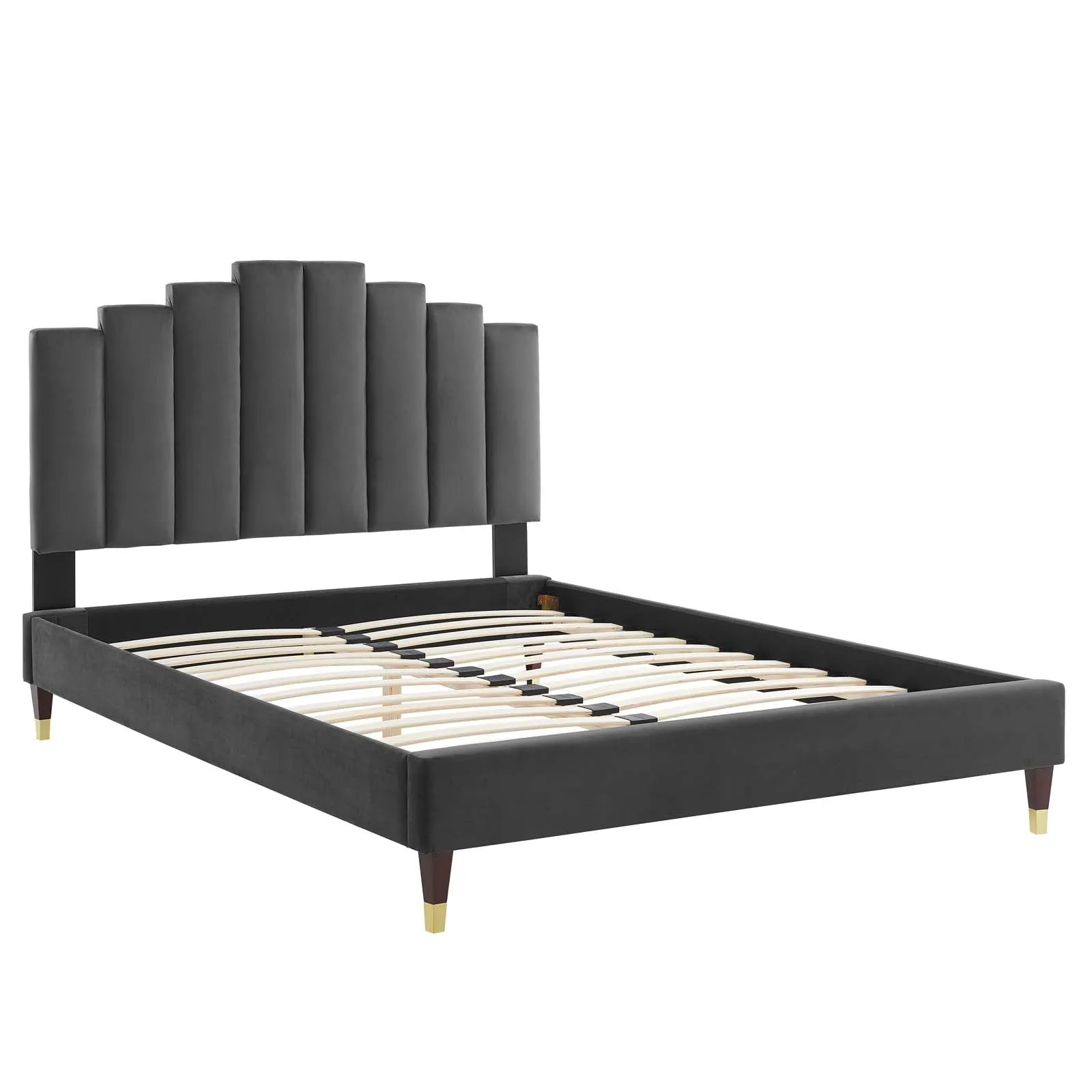 Elise  Performance Velvet Platform Bed