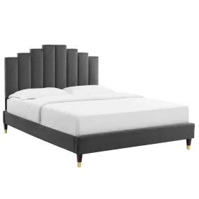 Elise  Performance Velvet Platform Bed