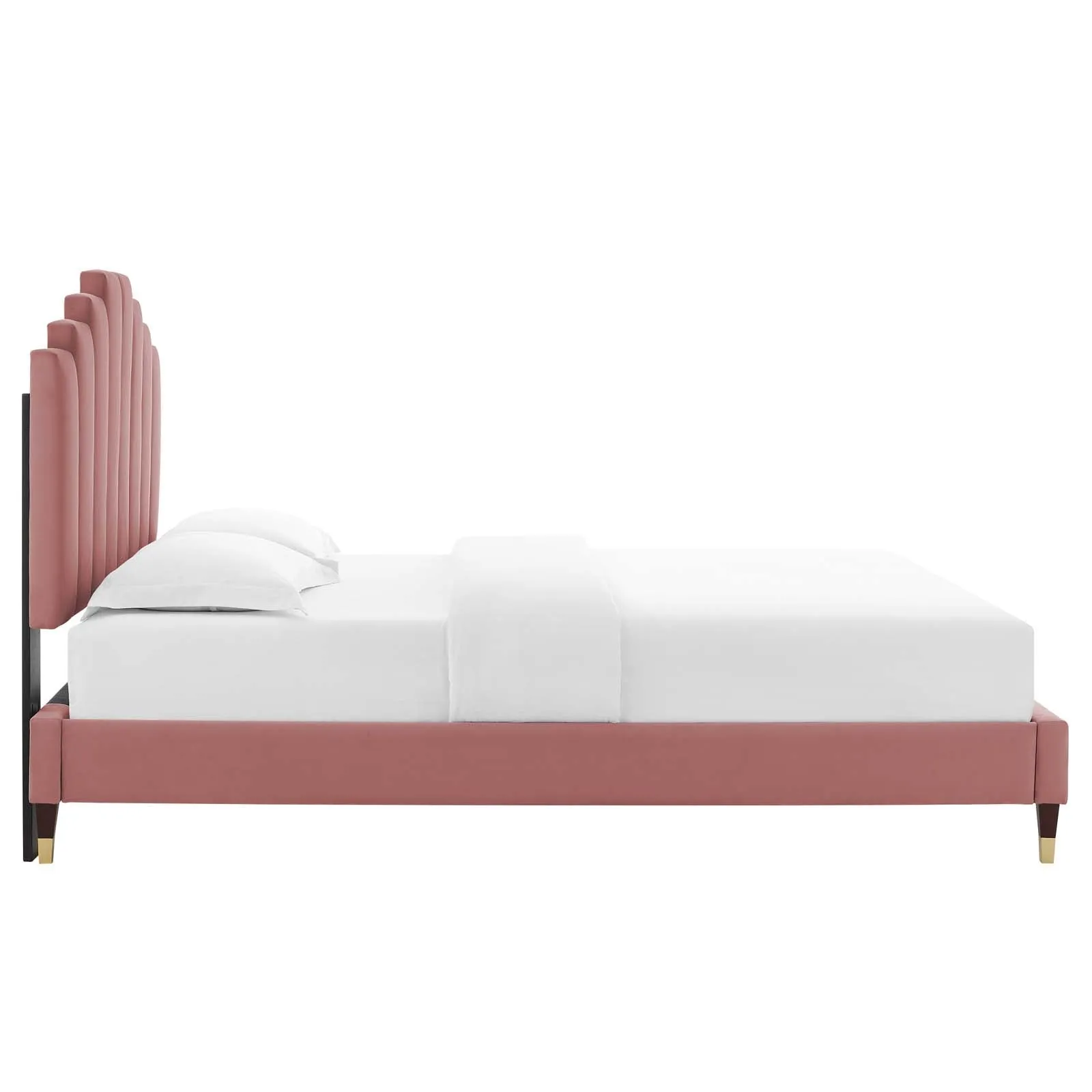 Elise  Performance Velvet Platform Bed